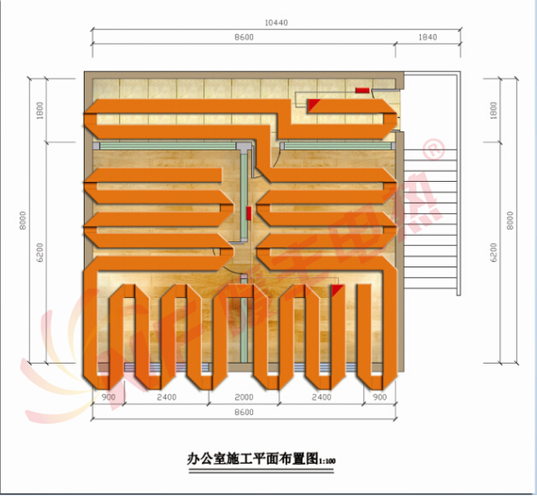 办公室地暖施工案例 办公室地暖施工案例